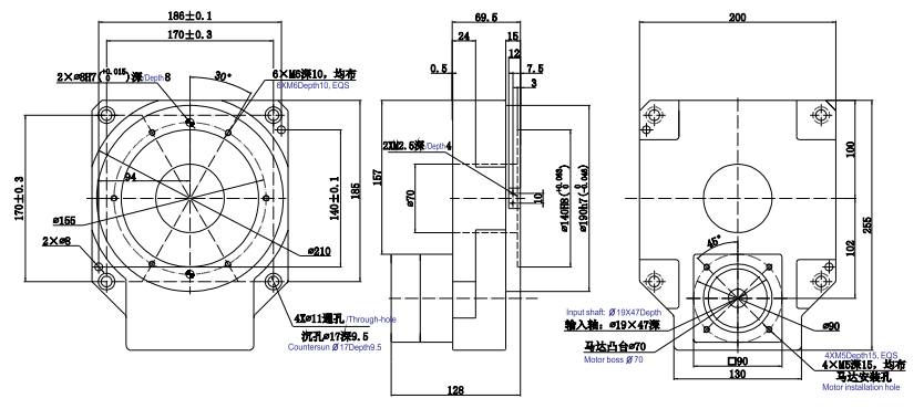 HC中空旋轉(zhuǎn)盤減速機(jī)